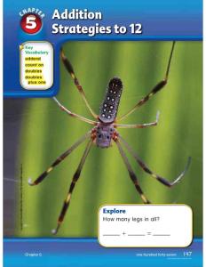 California Mathematics-Grade 1-chapter5