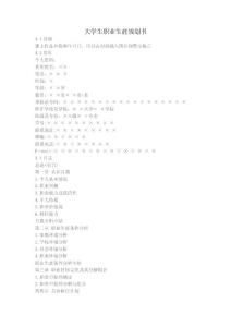 职业规划书模板