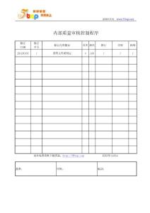 CCC认证内部质量审核控制程序