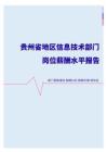 2022年贵州省地区信息技术部门岗位薪酬水平报告