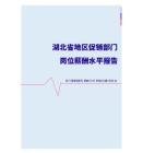 2022年湖北省地区促销部门岗位薪酬水平报告