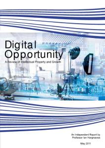 Digital Opportunity：A Review of Intellectual Property and Growth