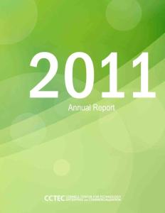 CCTET annual report 2011