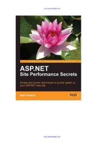 ASP.NET Site Performance Secrets_读书笔记