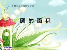 五年级数学下册《圆的面积》PPT课件（苏教版）