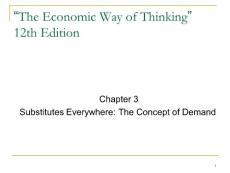 “The Economic Way of Thinking”12th Edition