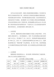 铁路工程保险专题分析