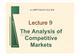 清华经院MBA微观经济学讲义 09(The Analysis of Competitive Markets)(96P)