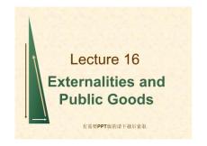清华经院MBA微观经济学讲义 16(Externalities and public goods)(75P)