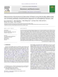 Ultrasensitive electrochemical detection of b