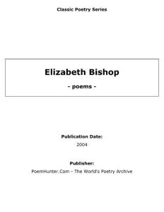 Elizabeth Bishop poems(PDF-101)