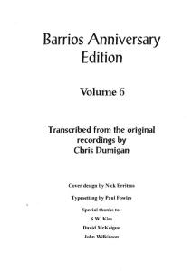 巴里奥斯古典吉他曲全集（vol06）