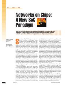 Networks on chips - A New SoC Paradigm