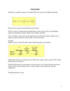 Cost of capital