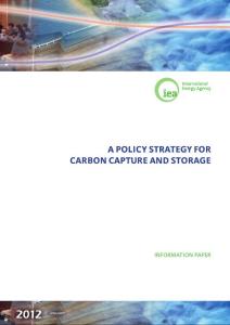 碳捕获与封存战略（A Policy Strategy for Carbon Capture and Storage-IEA）