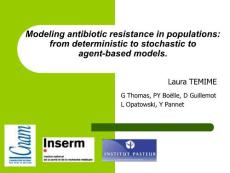 抗生素英文课件精品—— Modeling antibiotic resistance in populations from deterministic to stochastic to  agent-based models