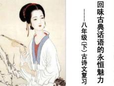 八年级古诗文复习