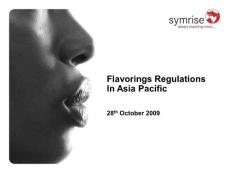 金泰雄-Flavorings Regulations