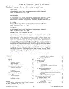 RevModPhys2011_Electronic transport in two-dimensional graphene