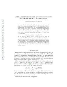 Matrix coefficients and Effective counting for geometrically finite groups