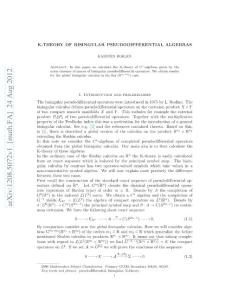 K-theory of bisingular pseudodifferential algebras