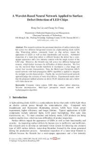 ~A Wavelet-Based Neural Network Applied to Surface Defect Detection of LED Chips