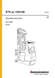 永恒力ETXac 125 150电动叉车操作手册