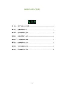 钢铁产业技术创新-洞察及研究