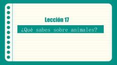 外教社2026快乐西班牙语2（A2）PPT课件Unidad 6 Lección 17