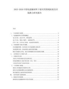 2025-2030中国电接触材料下游应用领域拓展及市场潜力研究报告
