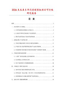 2026及未来5年闪存刻录机项目可行性研究报告