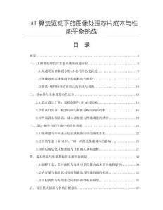 AI算法驱动下的图像处理芯片成本与性能平衡挑战