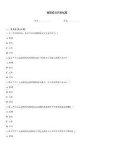 狂躁症自测测试题