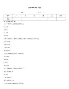 测试题是什么特效