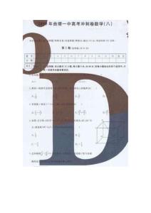 2010年曲靖一中高考冲刺卷数学(八）
