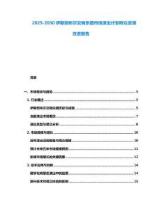 2025-2030伊斯坦布尔交响乐团市场演出计划听众反馈改进报告