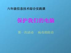 小学六年级信息技术综合实践课件