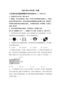 【2026】年广东深圳市南山区中考模拟数学试卷试题