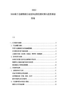 2025-2030荷兰仓储物流行业竞争态势发展对策与投资规划咨询
