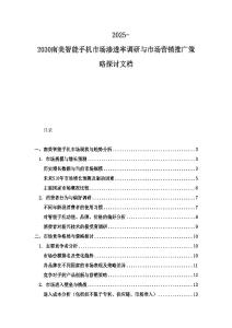 2025-2030南美智能手机市场渗透率调研与市场营销推广策略探讨文档