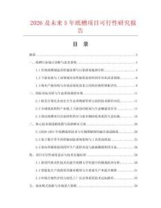 2026及未来5年纸槽项目可行性研究报告