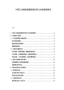 中国工业视觉检测系统应用与市场前景报告