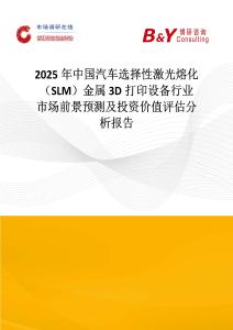 2025年中国汽车选择性激光熔化（SLM）金属3D打印设备行业市场前景预测及投资价值评估分析报告