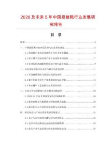 2026及未来5年中国投梭靴行业发展研究报告