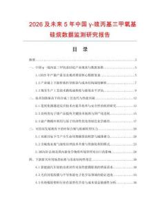 2026及未来5年中国γ-巯丙基三甲氧基硅烷数据监测研究报告