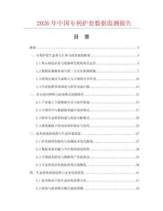 2026年中国专利护套数据监测报告.docx