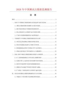 2026年中国测试点数据监测报告.docx
