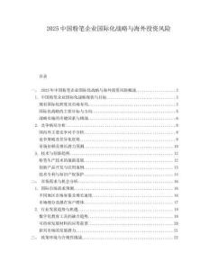 2025中国粉笔企业国际化战略与海外投资风险.docx
