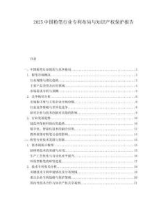 2025中国粉笔行业专利布局与知识产权保护报告.docx