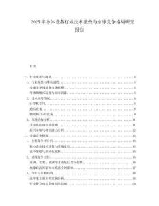 2025半导体设备行业技术壁垒与全球竞争格局研究报告.docx